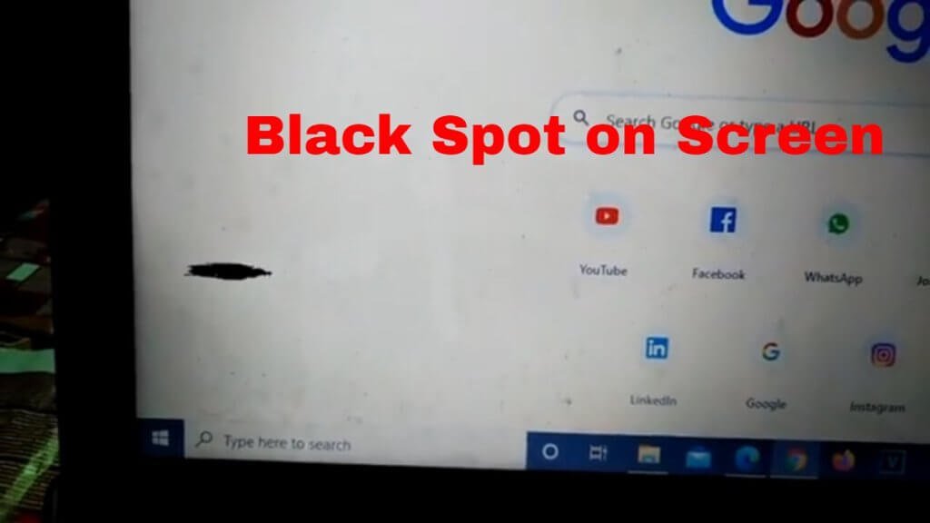 Black Spot on Laptop Screen